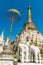 Stupa at Wat Saen Fang temple in Chiang Mai, Thailand.