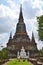 Stupa at Wat Yai Chai Mongkol in Ayutthaya