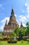 Stupa at Wat Yai Chai Mongkol in Ayutthaya