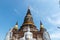 Stupa in Wat Yai Chai Mongkol temple. Ayutthaya Historical Park, Thailand. UNESCO World Heritage Site.