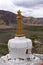 Stupa at Yumbulakhang Palace, overlooking Yarlung valley - Tibet