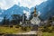 The stupa at Yumthang Valley in Lachung, North Sikkim, India