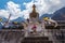 The stupa at Yumthang Valley in Lachung, North Sikkim, India