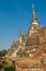 Stupas (chedis) of a Wat in Ayutthaya