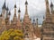 Stupas forest of the Paya