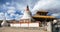 Stupas and Friendship Gate in Leh