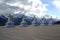 Stupas Infront of Sacred Buddhist Meili Mountain