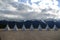 Stupas Infront of Sacred Buddhist Meili Mountain