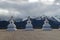 Stupas Infront of Sacred Buddhist Meili Mountain