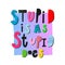 Stupid is as does shirt print quote lettering