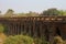 Sturdy corbeled arches of Angkor bridge,