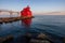 Sturgeon Bay Breakwater Lighthouse On Lake Michigan