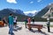 Stutfield Glacier on the Icefields Parkway in the Canadian Rockies