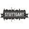 Stuttgart Germany Euro Europe Icon Vector Art Design Skyline Flat City Silhouette Editable Template