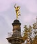 Stuttgart, Germany golden Hermes statue