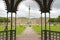 STUTTGART, GERMANY - JUNE 12, 2019: tourists in Schlossplatz with JubilÃ¤umssÃ¤ule column and the New Palace Neues Schloss