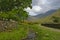 Sty Head and Fogmire Beck from Wasdale Head, Cumbria, Lake District National Park, England, UK