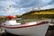 Stykkisholmur, Iceland, boat and church