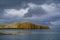 Stykkisholmur, Iceland: View of Sugandisey Island and its lighthouse