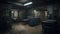In the style of â€œthe backroomsâ€ liminal space, realistic, unsettling atmosphere,