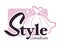 Style consultant, poster with elegant stylish dress clothing