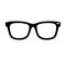 Style glasses isolated icon