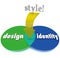 Style Overlapping Area Venn Diagram Design Identity Unique Look