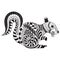 styled squirrel. Vector illustration decorative design