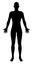 Stylised Unisex Human Figure Silhouette