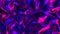 Stylish 3D Abstract Animation Color Wavy Smooth Wall. Concept Multicolor Liquid Pattern. Purple Blue Wavy Reflection Surface Macro