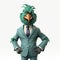 Stylish 3d Bird Avatar In Business Suit Concept Illustration