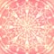 Stylish abstract artistic bright geometric ornate delicate magical glowing textured pink background. Mandala