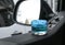 Stylish air freshener inside of car