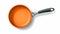 Stylish Aluminum Orange Frying Pan With Realistic Detailing