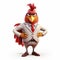 Stylish Angry Birds Character Stock Image In Wealthy Portraiture Style