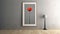 Stylish Area Rug Display With Poppy Accent