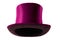 Stylish attire, Vintage men fashion and magic show conceptual idea with victorian pink top hat with clipping path cutout in ghost
