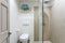 Stylish bath shower rooms in contemporary decor.