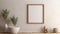 Stylish Bathroom Design Picture Frame Mock Up With Neutral Coloured Wall