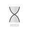 Stylish Biotech Logo Template. The Biotech logo for use as a DNA sequencer.