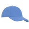 A stylish blue baseball cap showcased against a pristine white background