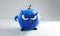 stylish blue blackberry character. a funny and devilish incarnation. A cute and sinister blackberry character for animation