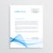 Stylish blue vector letterhead design