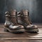 Stylish Brown Leather Boots: Zbrush 3d Render With Octane Render