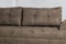 Stylish brown sectional couch for a modern living room interior