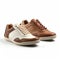 Stylish Brown And White Shoes: Rich Colors And Sfumato Design