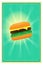 Stylish Burger Food Poster