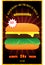 Stylish Burger Food Poster