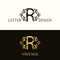Stylish Capital letter R. Vintage Logo. Filigree Beautiful Monogram. Luxury Drawn Emblem. Graceful Style. Black and Gold. Graphic