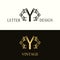 Stylish Capital letter Y. Vintage Logo. Filigree Beautiful Monogram. Luxury Drawn Emblem. Graceful Style. Black and Gold. Graphic
